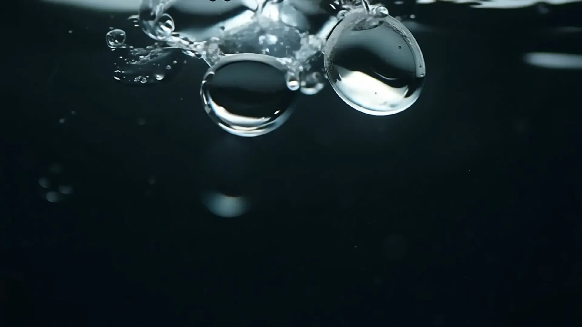 Floating Water Bubbles Overlay for Fashion Ads